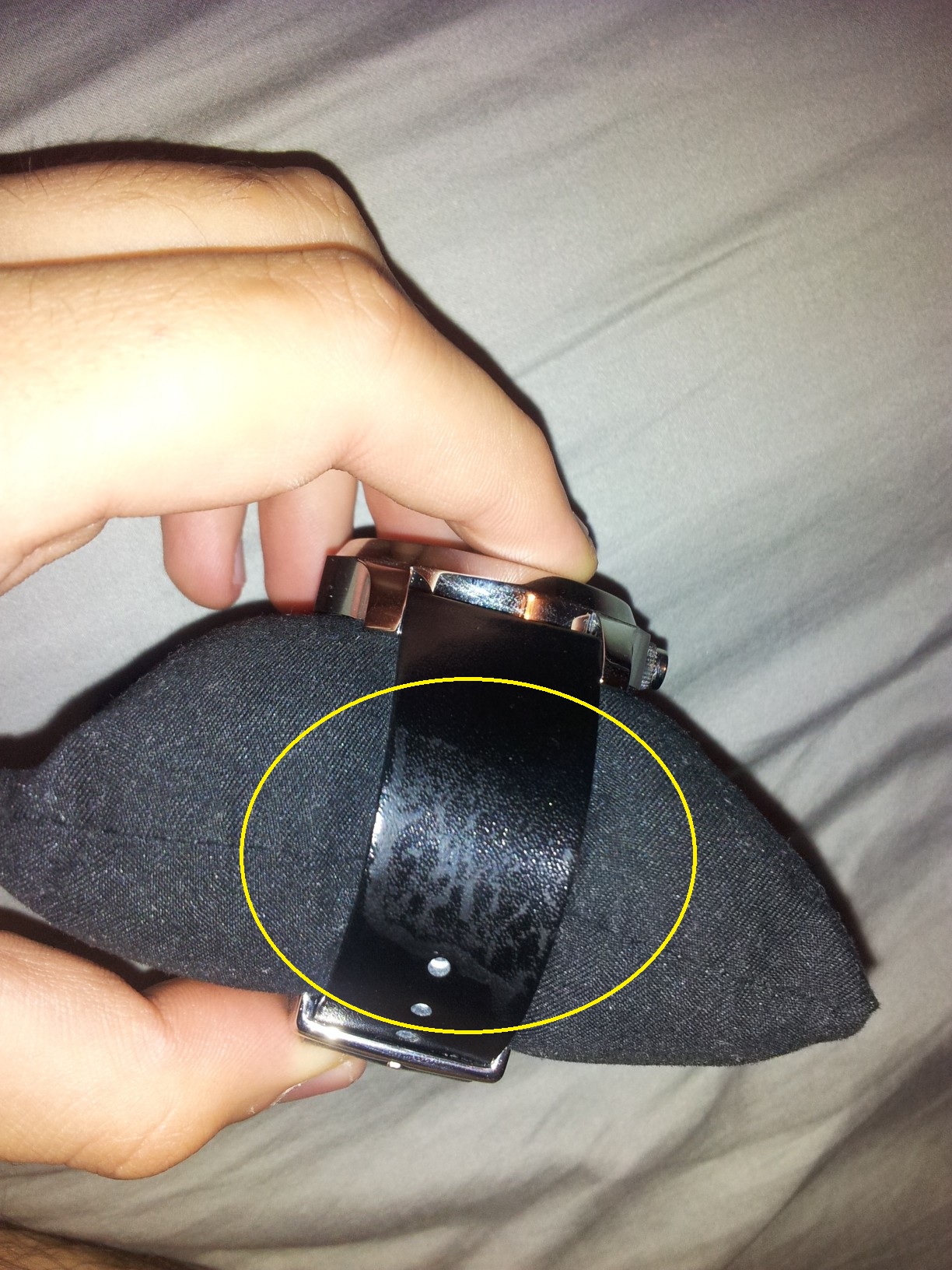 Leather Strap Damage/stain. Is There A Way To Fix/restore It